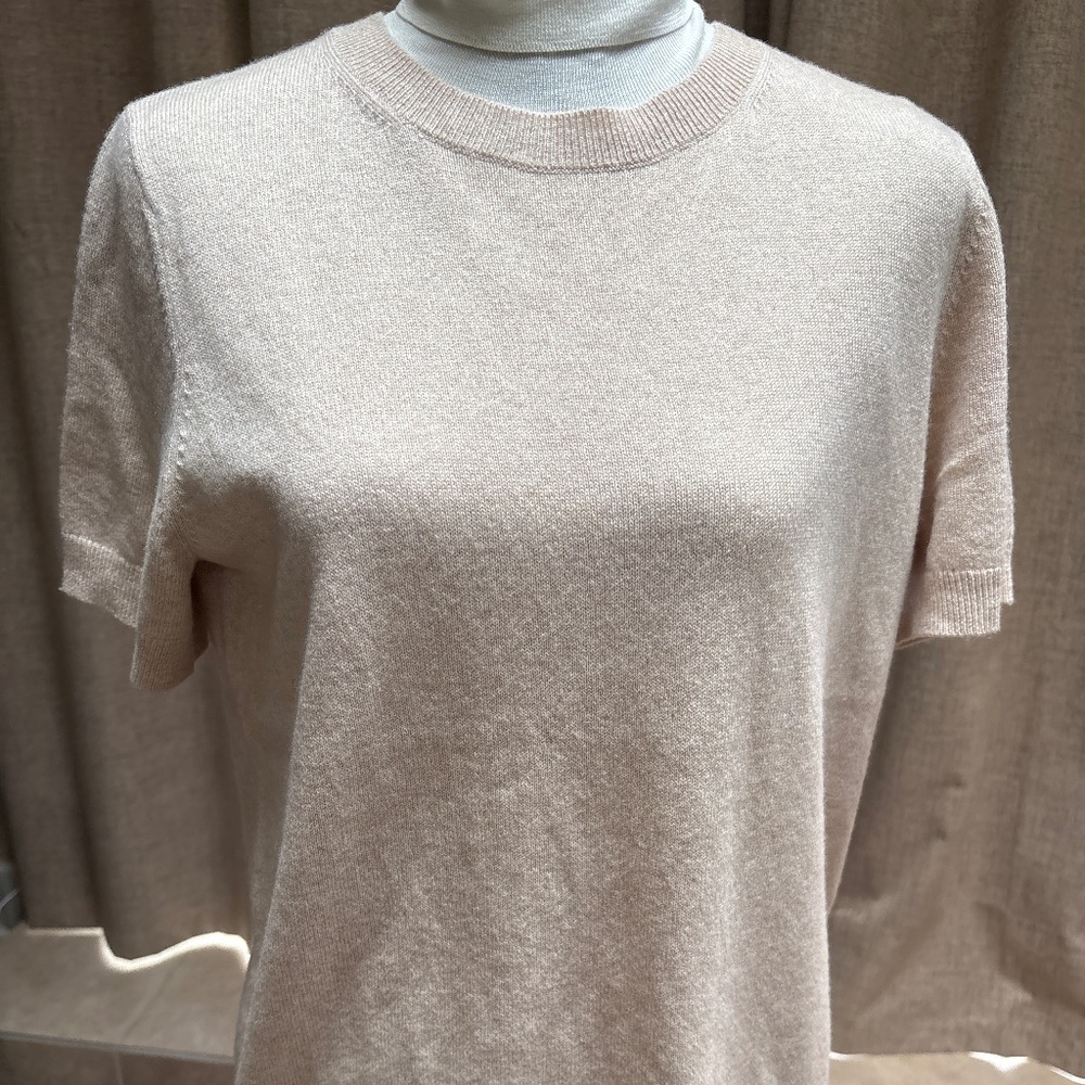 Theory Ivory Cashmere Tee | Scandi Girl Edit